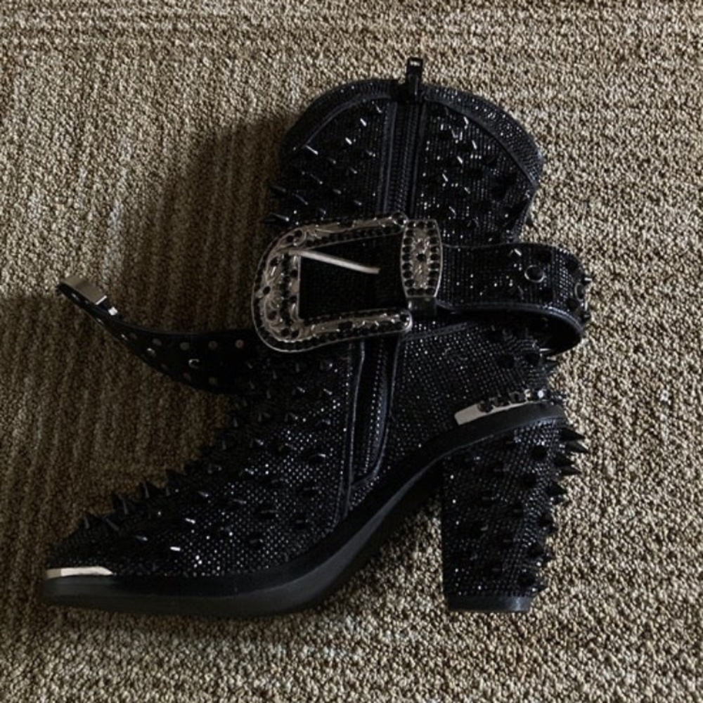 Dolls kill edgy spiky boots